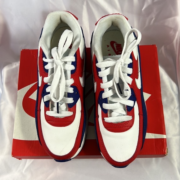 Nike Air Max 90 "Deep Royal University Red" size 3Y - Picture 2 of 6